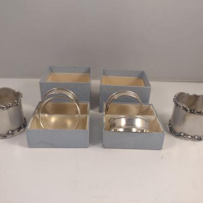 Collection of Sterling Silver Napkin Rings- Approx Total Weight 110.6 Grams