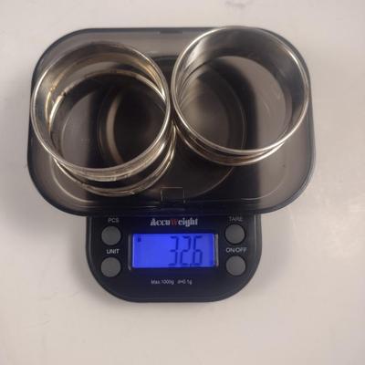 Collection of Sterling Silver Napkin Rings- Approx Total Weight 110.6 Grams