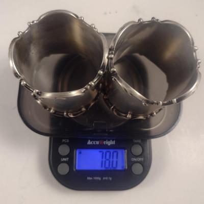 Collection of Sterling Silver Napkin Rings- Approx Total Weight 110.6 Grams