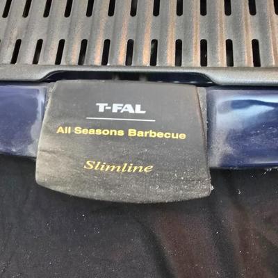 T-fal electric All season's BBQ grill with nice tastefully simple oven safe serving dish