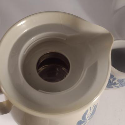 Pfaltzgraff Yorktowne Coffee Pot, Insulated Plastic Carafe, Creamer, and Covered Sugar Bowl