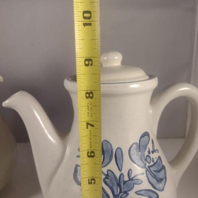 Pfaltzgraff Yorktowne Coffee Pot, Insulated Plastic Carafe, Creamer, and Covered Sugar Bowl