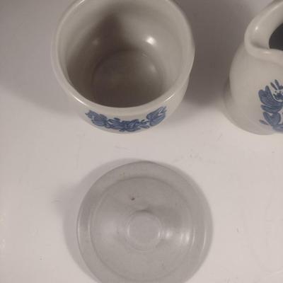 Pfaltzgraff Yorktowne Coffee Pot, Insulated Plastic Carafe, Creamer, and Covered Sugar Bowl
