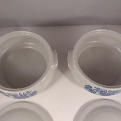 Pfaltzgraff Yorktowne Pottery Pair of Covered Vegetable Bowls