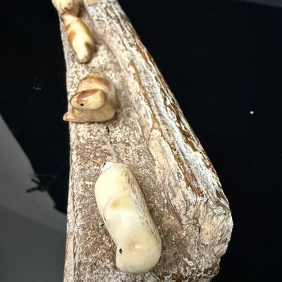 Antique Fossilized Mastodon Art