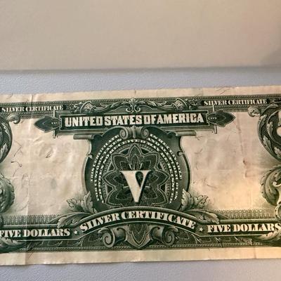 Very Rare 1899 5 Dollar Silver Certificate Chief Note