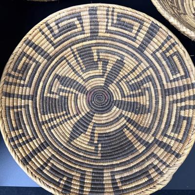 4 Large Native American Handmade Baskets