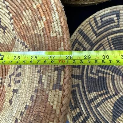 4 Large Native American Handmade Baskets