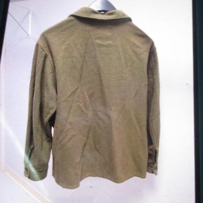 Sale Photo Thumbnail #2490: Vintage Military Wool Field Shirt Size XL