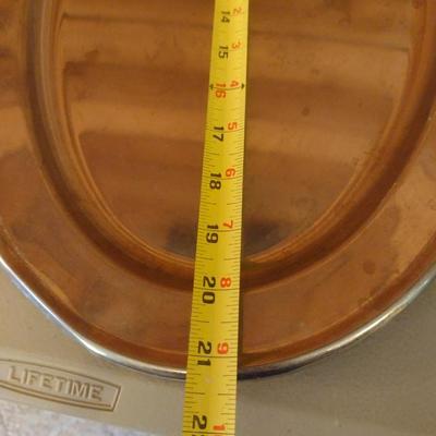 Assorted Metal Serving Trays