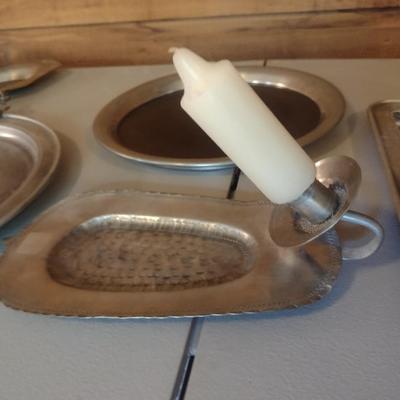 Assorted Metal Serving Trays