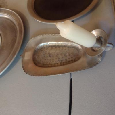 Assorted Metal Serving Trays