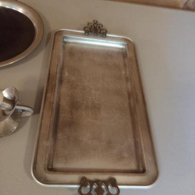 Assorted Metal Serving Trays