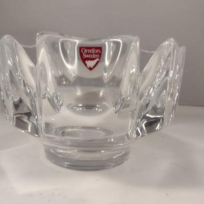 Orrefors Swedish Crystal Bowl- Approx 5 3/4" in Diameter