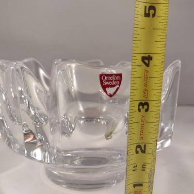 Orrefors Swedish Crystal Bowl- Approx 5 3/4" in Diameter