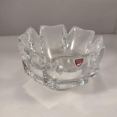 Orrefors Swedish Crystal Bowl- Approx 5 3/4" in Diameter