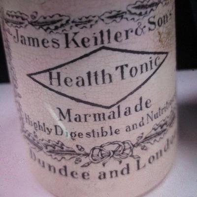 James Keiller & Son's Health Tonic Marmalade Dundee Orange Empty Jars #27