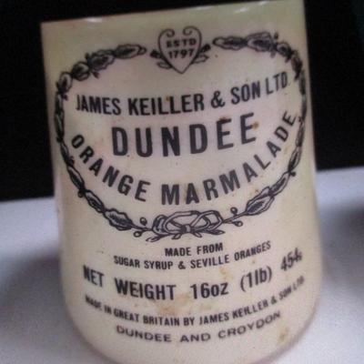 James Keiller & Son's Health Tonic Marmalade Dundee Orange Empty Jars #27