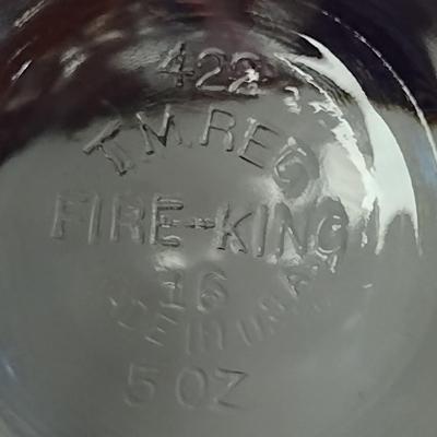 Vintage Fire King Custard Cups- Set of Five