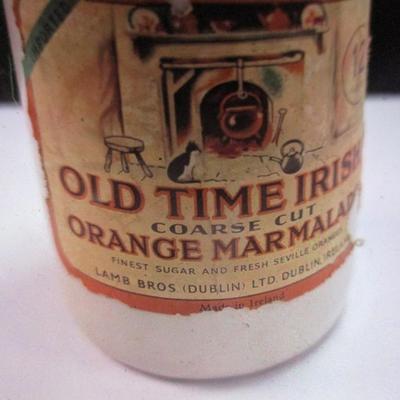 Old Time Irish Coarse Cut Orange Marmalade Jar With Lid #8