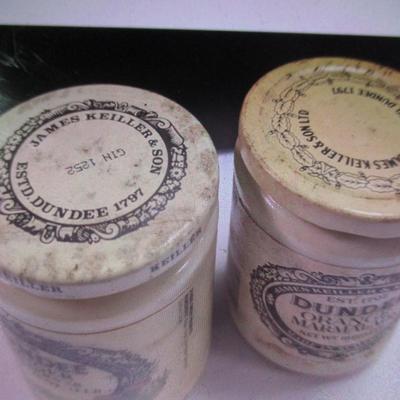 James Keiller & Son's Dundee Ginger Preserves & Orange Marmalade Jars With Lids #9