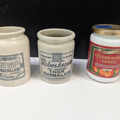 Robertson's Golden Shred & Old Fashioned Thick Marmalade & ??? Empty Jars #11