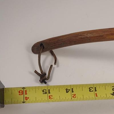 Pottery and Wood Ladle- Signed by Maker