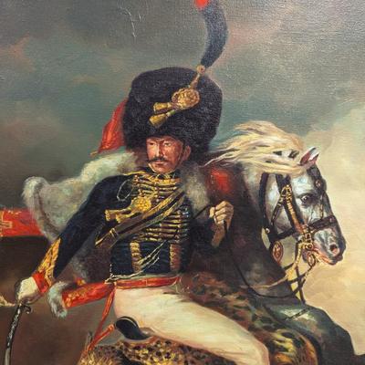 Theodore Gericault Mounted Officer Of The Guard Custom Framed Print