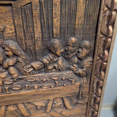 Mid-Century 'The Last Supper' in Relief Wall Art