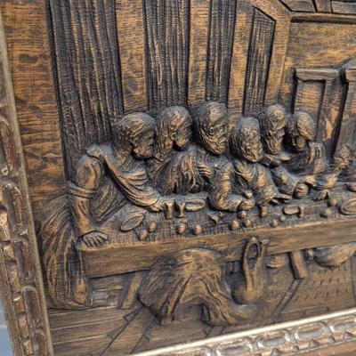 Mid-Century 'The Last Supper' in Relief Wall Art