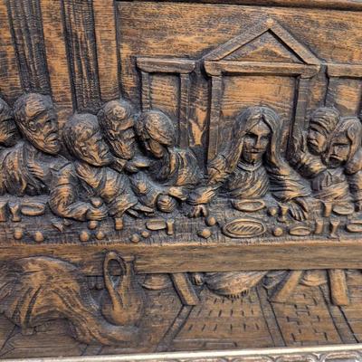 Mid-Century 'The Last Supper' in Relief Wall Art