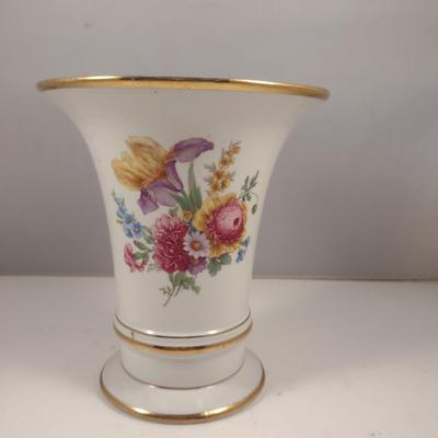 Royal Crown Porcelain Trumpet Vase- Approx 7" Tall