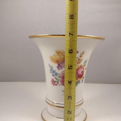 Royal Crown Porcelain Trumpet Vase- Approx 7" Tall