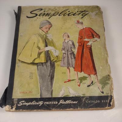 Vintage Simplicity Sewing Pattern Catalog- March 1950