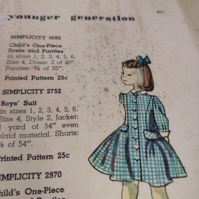 Vintage Simplicity Sewing Pattern Catalog- March 1950