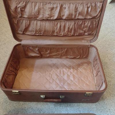 Collection of Vintage Suitcases and Hatcase- Good for Display