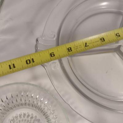 Collection of Glass Serve Ware- Bowls, Platter, Divided Plates