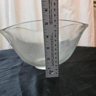 Electric Salad shooter with glass crackle glass salad plates, two small salad bowls and a set of tongs