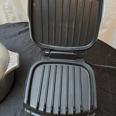 Dash waffle maker - George foreman lean mean fat grilling machine grill and a 5-quart Magnalite pot with lid -