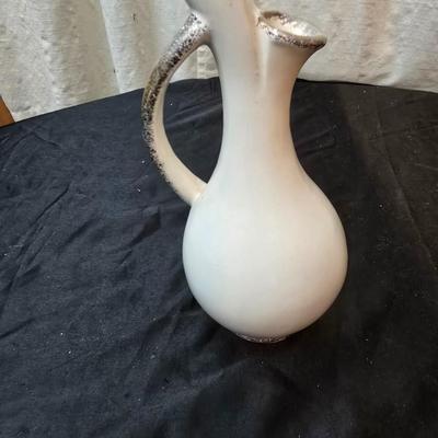 Vintage ceramic Double bud vase and a set of vintage space needle - Seattle Washington Mold salt & pepper shakers