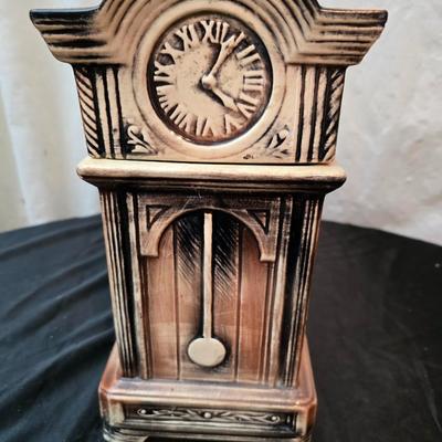 Vintage Cookie Jar Grandfather Clock by McCoy Pottery Mid Century Retro Modern