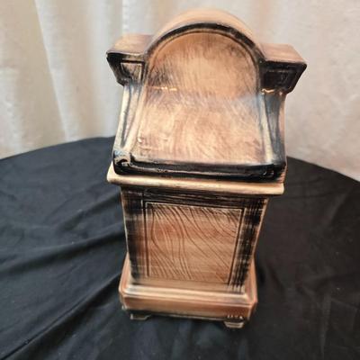 Vintage Cookie Jar Grandfather Clock by McCoy Pottery Mid Century Retro Modern