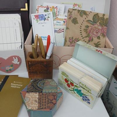 Office organization and Office supplies - notepads - baskets - notebooks - and more