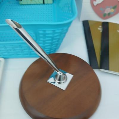 Office organization and Office supplies - notepads - baskets - notebooks - and more