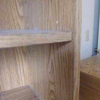 71" Tall narrow storage shelf with adjustable shelves