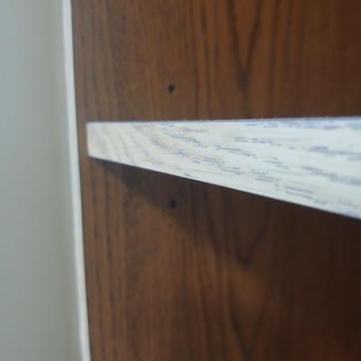 71" Tall narrow storage shelf with adjustable shelves