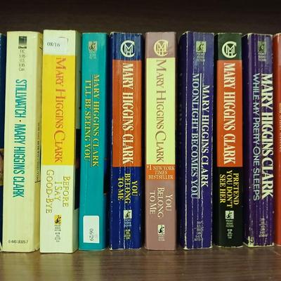 Paperback books all by Mary Higgins Clark