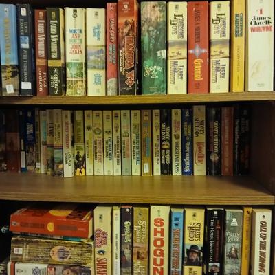 Mostly western themed Paperback book collection - Zane Grey - Larry Mcmurtry - Louis L'amour - Tony Hillerman and more