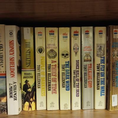 Mostly western themed Paperback book collection - Zane Grey - Larry Mcmurtry - Louis L'amour - Tony Hillerman and more