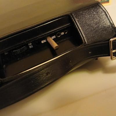 General Electric tape recorder with case and cassette tapes - Niel Diamond - Crystal Gayle - John Denver - and more